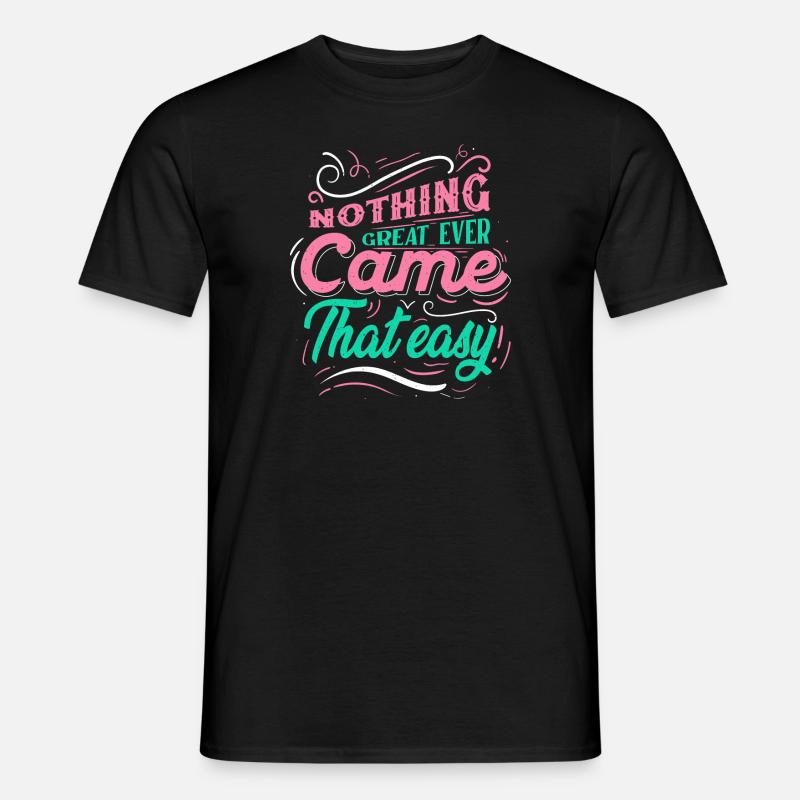 Graphique Citations de motivation - T-shirt homme - noir
