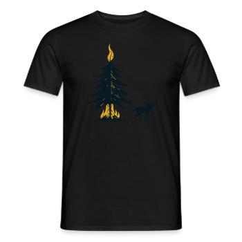Dog Christmas Christmas Grouch - Men's T-Shirt - black - Front - AI Model Male 178 light (178cm)