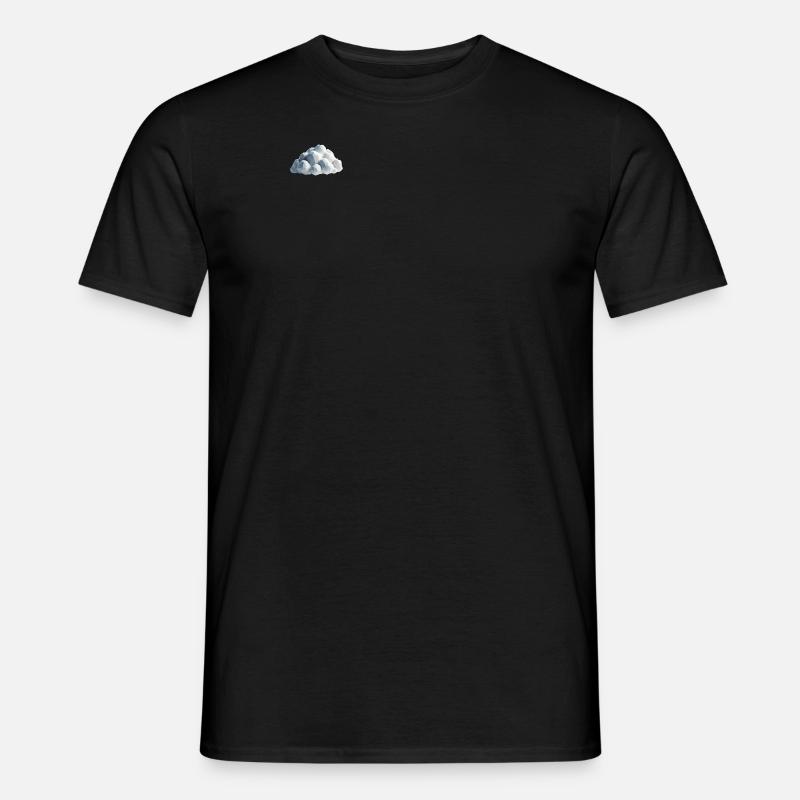 Wolke Polygon - Männer T-Shirt - Schwarz