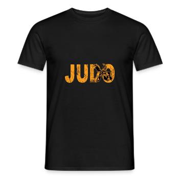 Judo - Men's T-Shirt - black - Front - AI Model Male 178 light (178cm)