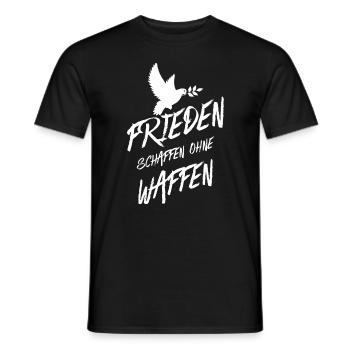 Frieden schaffen - Männer T-Shirt - Schwarz - Vorne - AI Model Male 178 light (178cm)