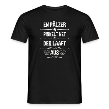 Schorle Riesling Pfalz Mundart Woi Dubbeglas Motiv - Männer T-Shirt - Schwarz - Vorne - AI Model Male 178 light (178cm)