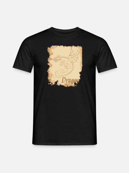 Ancient dragon - Men's T-Shirt - black