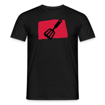 pfannenwender_c2 - Männer T-Shirt - Schwarz - Vorne - AI Model Male 178 light (178cm)