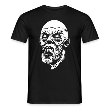 Design zombie cool - T-shirt homme - noir - Devant - AI Model Male 178 light (178cm)