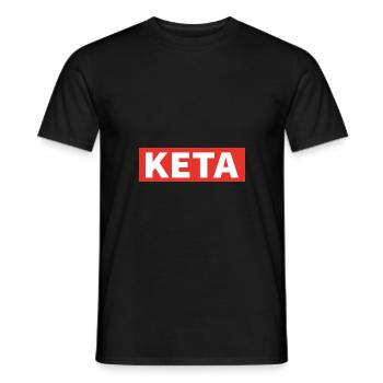 KETA Ketamine Drugs Funny Party Gift - Men's T-Shirt - black - Front - AI Model Male 178 light (178cm)