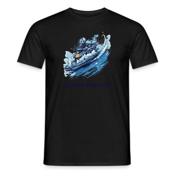 Moto marine Surfrider - T-shirt homme - noir - Devant - AI Model Male 178 light (178cm)