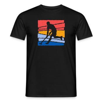 Hockey Vintage Hockey Joueur Hockey sur gazon enfants - T-shirt homme - noir - Devant - AI Model Male 178 light (178cm)