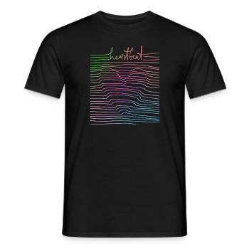 Heartbeat - Männer T-Shirt - Schwarz - Vorne - AI Model Male 178 light (178cm)