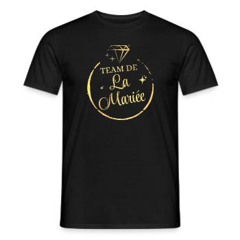 Das Team der Goldenen Braut - Männer T-Shirt - Schwarz - Vorne - AI Model Male 178 light (178cm)