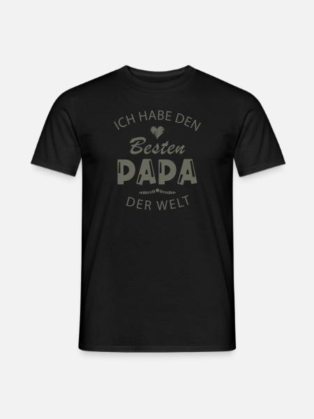 Bester Papa der Welt - Männer T-Shirt - Schwarz