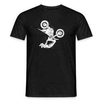 Dirt Biker Dirtbike Herren Motocross Jungen - Männer T-Shirt - Schwarz - Vorne - AI Model Male 178 light (178cm)