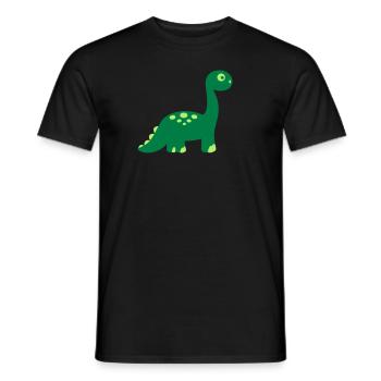 Dinosaur - Men's T-Shirt - black - Front - AI Model Male 178 light (178cm)