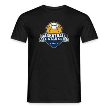 BASKETBALL ALL STAR CLUB DUNK SLAM TEAM BASKET MOTIF - Men's T-Shirt - black - Front - AI Model Male 178 light (178cm)