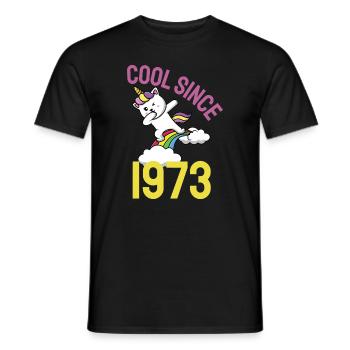 Cool seit 1973 Dabbing Katze 49. Geburtstag - Männer T-Shirt - Schwarz - Vorne - AI Model Male 178 light (178cm)
