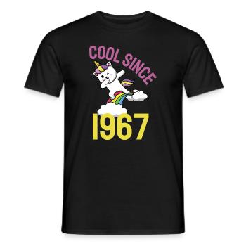 Cool depuis 1967 Dabbing chat 55ème anniversaire - T-shirt homme - noir - Devant - AI Model Male 178 light (178cm)