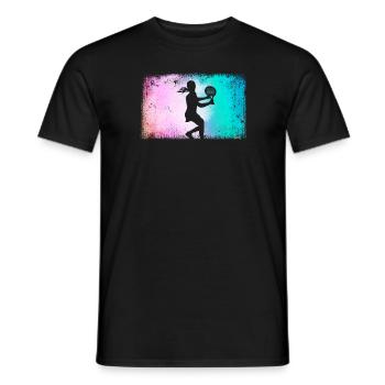 Joueur de Padel Padel Tennis Femmes Padel Filles - T-shirt homme - noir - Devant - AI Model Male 178 light (178cm)