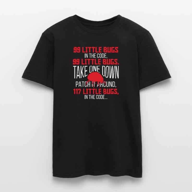 99 petits bugs dans le code Funny Programmer T-shirt homme