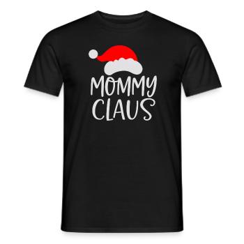 Mama Mutter Weihnachtsmann Lustig T-Shirt - Männer T-Shirt - Schwarz - Vorne - AI Model Male 178 light (178cm)