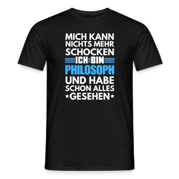 Nicht schockbarer Philosoph - Männer T-Shirt - Schwarz - Vorne - AI Model Male 178 light (178cm)