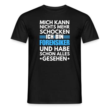 Médecin légiste non choquable - T-shirt homme - noir - Devant - AI Model Male 178 light (178cm)