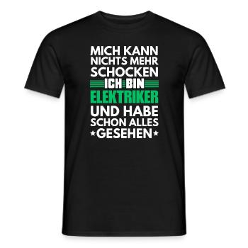 Non-Shockable Electrician - Men's T-Shirt - black - Front - AI Model Male 178 light (178cm)