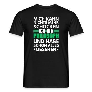 Nicht schockbarer Philosoph - Männer T-Shirt - Schwarz - Vorne - AI Model Male 178 light (178cm)