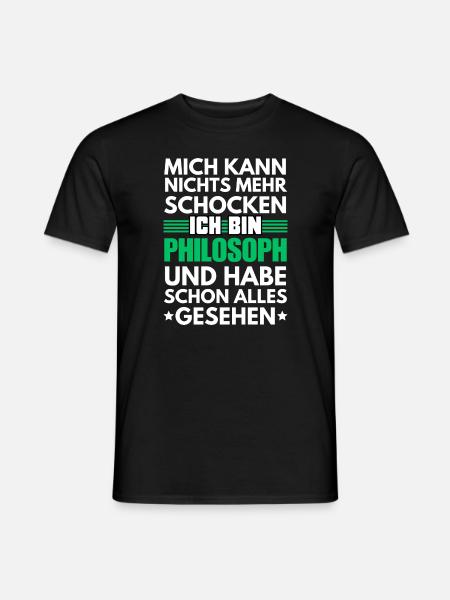 Philosophe non choquable - T-shirt homme - noir