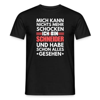 Nicht schockbarer Schneider - Männer T-Shirt - Schwarz - Vorne - AI Model Male 178 light (178cm)