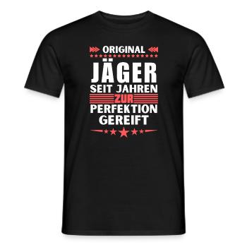Les chasseurs ont mûri à la perfection - T-shirt homme - noir - Devant - AI Model Male 178 light (178cm)