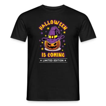 Halloween arrive - T-shirt homme - noir - Devant - AI Model Male 178 light (178cm)