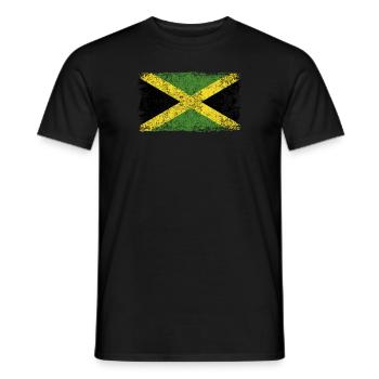 Jamaikanische Flagge Jamaika Jamaikaflagge - Männer T-Shirt - Schwarz - Vorne - AI Model Male 178 light (178cm)