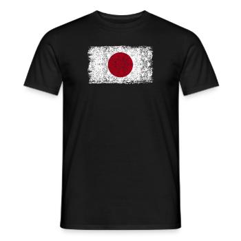 Drapeau japonais Japon Drapeau japonais - T-shirt homme - noir - Devant - AI Model Male 178 light (178cm)