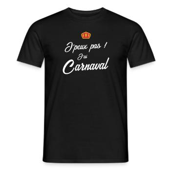 Je peux pas j'ai carnaval - T-shirt homme - noir - Devant - AI Model Male 178 light (178cm)