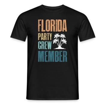 Équipe de fête en Floride - T-shirt homme - noir - Devant - AI Model Male 178 light (178cm)