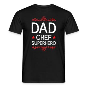 Papa Super-héros Papa - T-shirt homme - noir - Devant - AI Model Male 178 light (178cm)