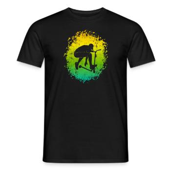 Scooter Stunt Roller Stunt Scooter Pedal Scooter - Men's T-Shirt - black - Front - AI Model Male 178 light (178cm)