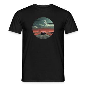 Der Sonne entgegen - Männer T-Shirt - Schwarz - Vorne - AI Model Male 178 light (178cm)
