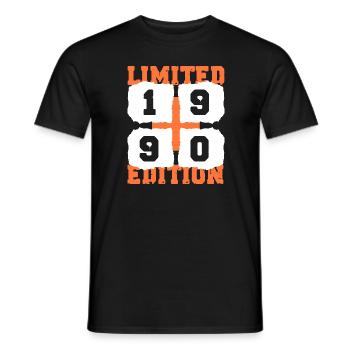 1990 Birthday 32 Years Limited Edition - Men's T-Shirt - black - Front - AI Model Male 178 light (178cm)