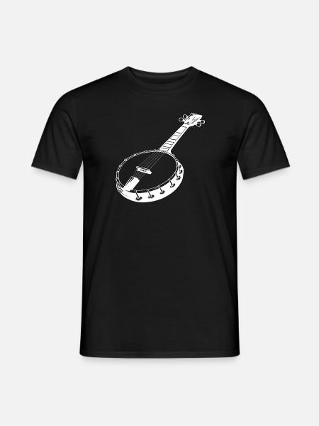 Banjo Drawing - Men's T-Shirt - black