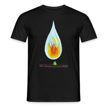 Elemente - Männer T-Shirt - Schwarz - Vorne - AI Model Male 178 light (178cm)