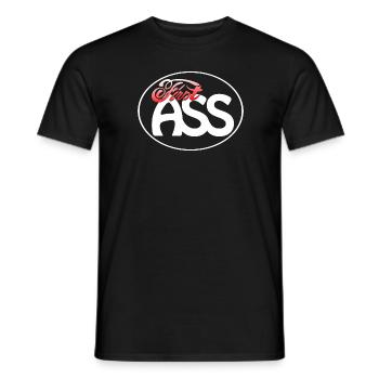 First Ass Logo - Frame - FA03 - Men's T-Shirt - black - Front - AI Model Male 178 light (178cm)