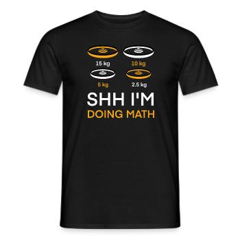 Gym Workout Fitness Funny Saying - Men's T-Shirt - black - Front - AI Model Male 178 light (178cm)