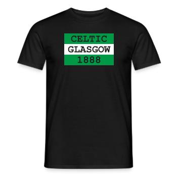 Celtic Glasgow - Men's T-Shirt - black - Front - AI Model Male 178 light (178cm)