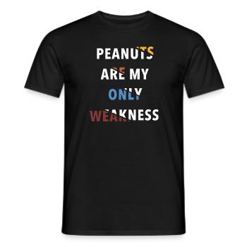 Peanut Allergy Nut Allergy Awareness - Men's T-Shirt - black - Front - AI Model Male 178 light (178cm)