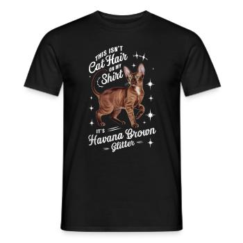 Katze Havanna Braun Geschenk - Männer T-Shirt - Schwarz - Vorne - AI Model Male 178 light (178cm)