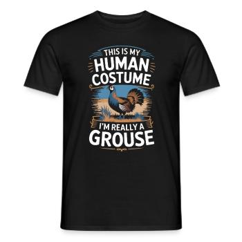 Auerhahn - Männer T-Shirt - Schwarz - Vorne - AI Model Male 178 light (178cm)