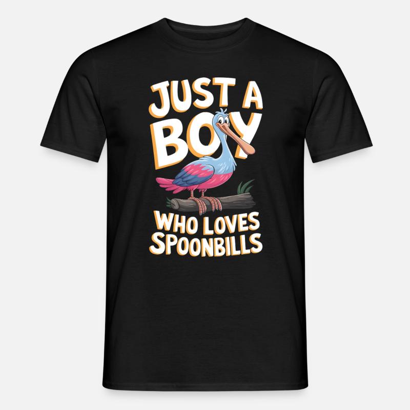 Löffler - Männer T-Shirt - Schwarz