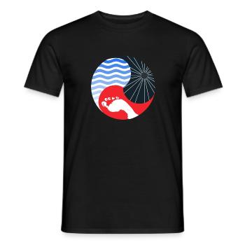 Triathlon - Männer T-Shirt - Schwarz - Vorne - AI Model Male 178 light (178cm)