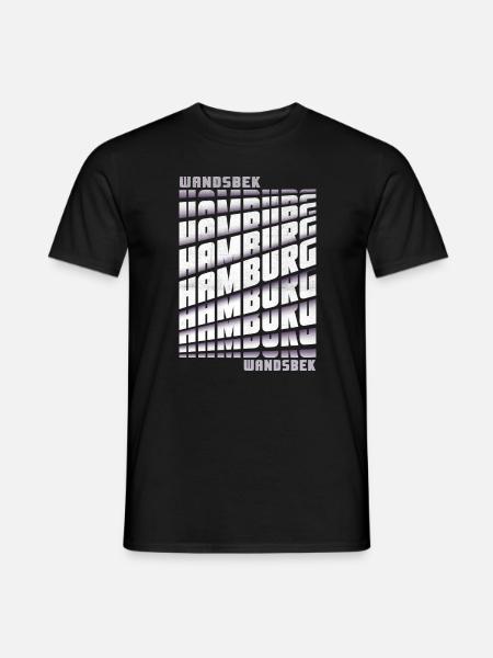 Hamburg Wandsbek - Männer T-Shirt - Schwarz